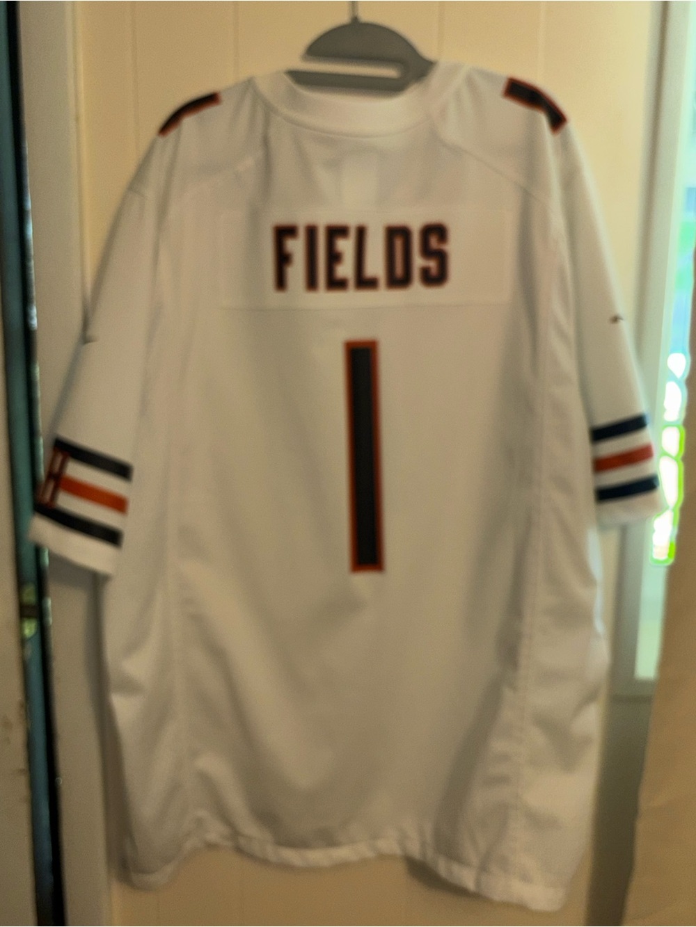 NFL Nike Chicago Bears Men's XXL White Home Jersey Fields #1 On Field Players - Picture 4 of 4